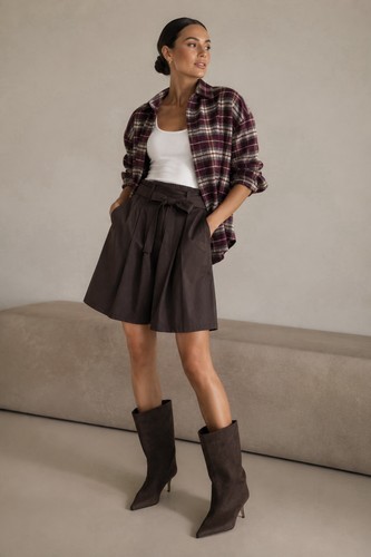Damen flanellhemd bordeaux - damen,