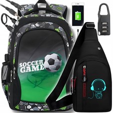Schulrucksack Fußball Set