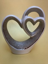 Formano Doppelherz Deko weiß/