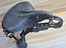 Lepper Primus Sattel / Fahrradsattel Leder Vintage-reparaturbedürftig