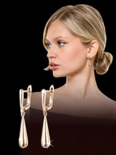 Luxus Ohrringe  Rosegold 585