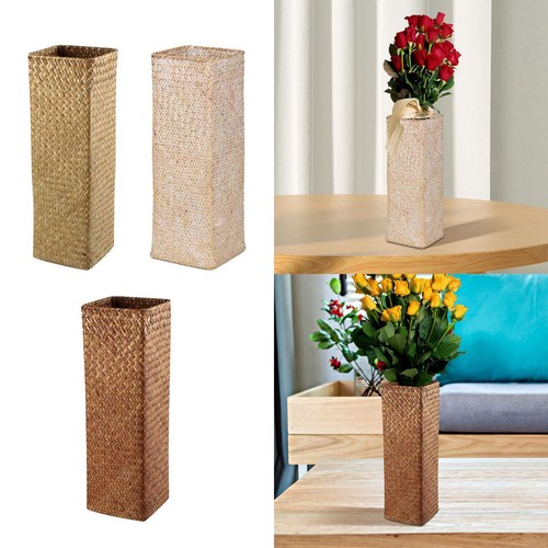 Rattan blumenkorb vase - blumenkorb,
