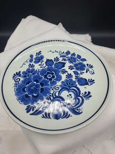 Vintage wandteller blauw - vintage,