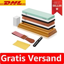 Vielseitiger Wasserschleifstein mit Silikonhalter – Für  Messerschärfung