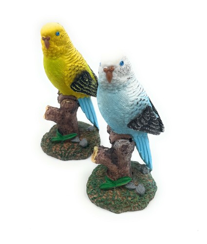 Polyresin figur wellensittich - polyresin,