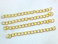 5/10/30 Verlängerungskette Kettchen 50mm Kettenverlängerung Goldfarben Basteln