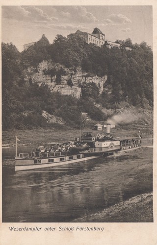 Fürstenberg weser raddampfer - weser:,