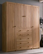 Massivholz Kleiderschrank 4türig Kernbuche massiv geölt Garderoben-schrank Flur