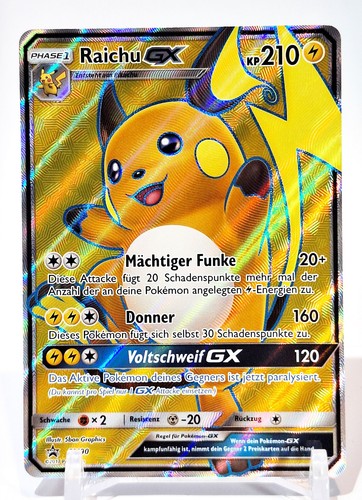 Pokemon karte raichu 90 - karte, sm