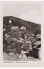 AK Rauenstein Thüringen Burgberg mit Kirche Ortsansicht wohl 1950er Jahre