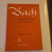 Noten . J.S. Bach. Kantate