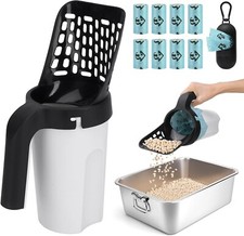 2 in 1 Katzenstreuschaufel mit