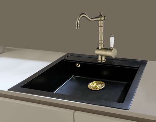 Granitspüle retro schwarz - granitspüle,