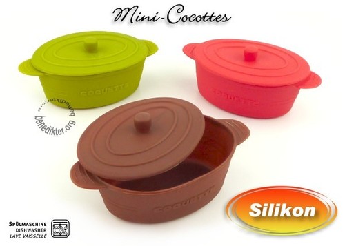 Silikon mini cocottes - silikon, mit