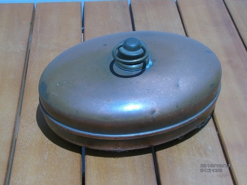 Alte wärmflasche kupfer - wärmflasche,