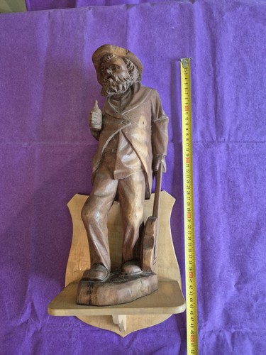 50cm inkl sockel holzfigur - ca,
