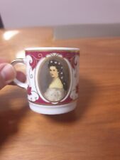 Bavaria Mitterteich Sissi Sammeltasse Andenkentasse Mokkatasse rot weiß sehr gut