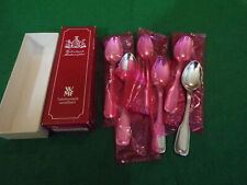 WMF Modell AUGSBURGER FADEN Moccalöffel für 6 Personen in Echtsilber 800er TOP