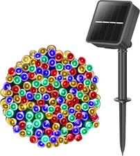 26m 240 LED Solar Lichterkette Außen Lichterkette Garten Party Weihnachtsdeko