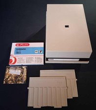 3x Karteikasten HAN DIN A5 quer für 800 Karten + 3x 100 Karteikarten A5 Herlitz