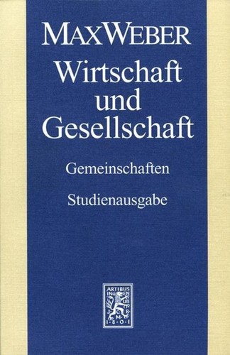 Max weber studienausgabe - weber,