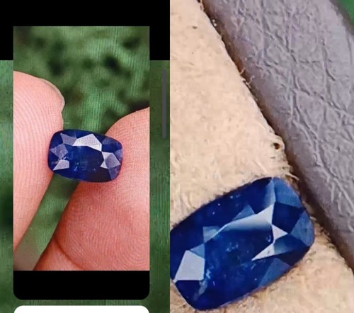 Natürlicher blauer saphir - natÜrlicher,