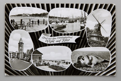 Echtfoto postkarte wyk - postkarte,