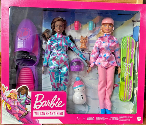 Barbie winterspaß set - set, puppe