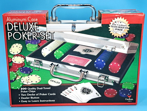 Cardinal deluxe poker set - cardinal,