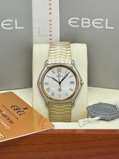 Ebel Wave Classic Herren XL 37mm Stahl/Gold 18K Ref. 1187151 wie NEU
