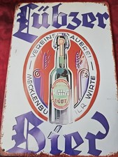 Blechschild LÜBZER BIER