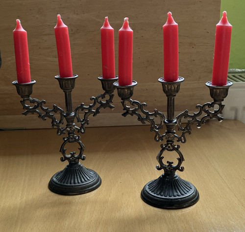 Dreiarmige armleuchter - 2x,