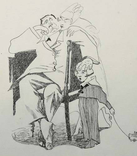 Familie 1917 federzeichnung - familie,,