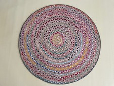 Kinder Teppich 100 cm Rund Bunt Sale Posten Kinderteppich Spielteppich E328