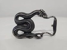 ♥ umjuBELT SNAKY Gürtelschnalle Schlange silber Gürtelschließe Wechsel 9 x 6 cm