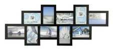 Bilderrahmen GALLERY 10 Fotos, schwarz, 80 x 38 cm  Galerierahmen