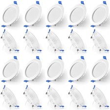 20X 120mm 9W LED Einbaustrahler Einbauleuchten Flach Decken Einbau Spot