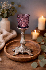 Kerzenglas Glasaufsatz Rose