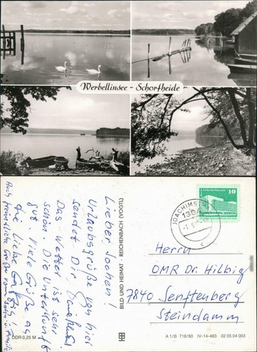 Ansichtskarte schorfheide see - ansichtskarte,