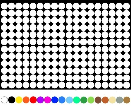 3600 klebepunkte 5mm kreise - klebepunkte,