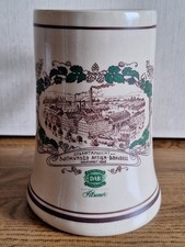 Seltener alter DAB Sammler-Bierkrug Motiv Gesamtansicht Dortmunder Aktien Brauer