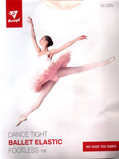 Rumpf Ballettstrumpfhose Footless 106 ohne Fuss Gr. L/XL, Pink