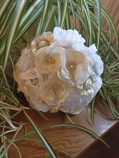 Wunderschöne Brautstrauß. Einzigartige. Textilblume. 100% Handarbeit.