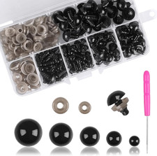 100 Stück Sicherheitsaugen Für Häkeltiere, Kunststoff Knopfaugen Zum Annähen, Am