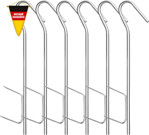 Räucherhaken edelstahl 21cm - edelstahl,