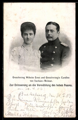Vermählung grossherzog - ak,