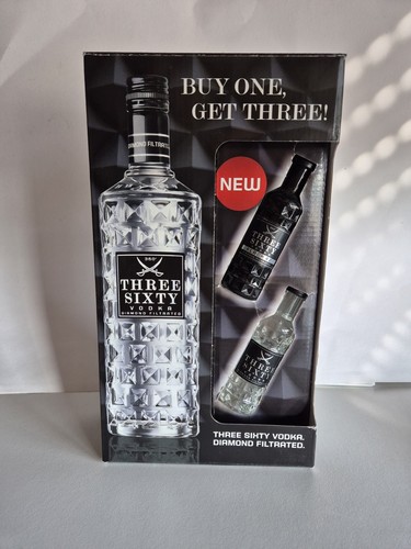 Three sixty vodka geschenkset - vodka,