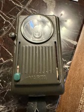 alte Bundeswehr Signallampe Taschenlampe Rot Grün für BW Uniform Oliv defekt