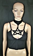 Top, Shirt, Gothic, Metal, Heavy, Rock, Biker, Halloween, Witch, Hexe, Gr. S