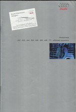 Prospekt Audi Preise März 2004 A2 A3 A4 S4 A6 S6 A8 TT allroad quattro